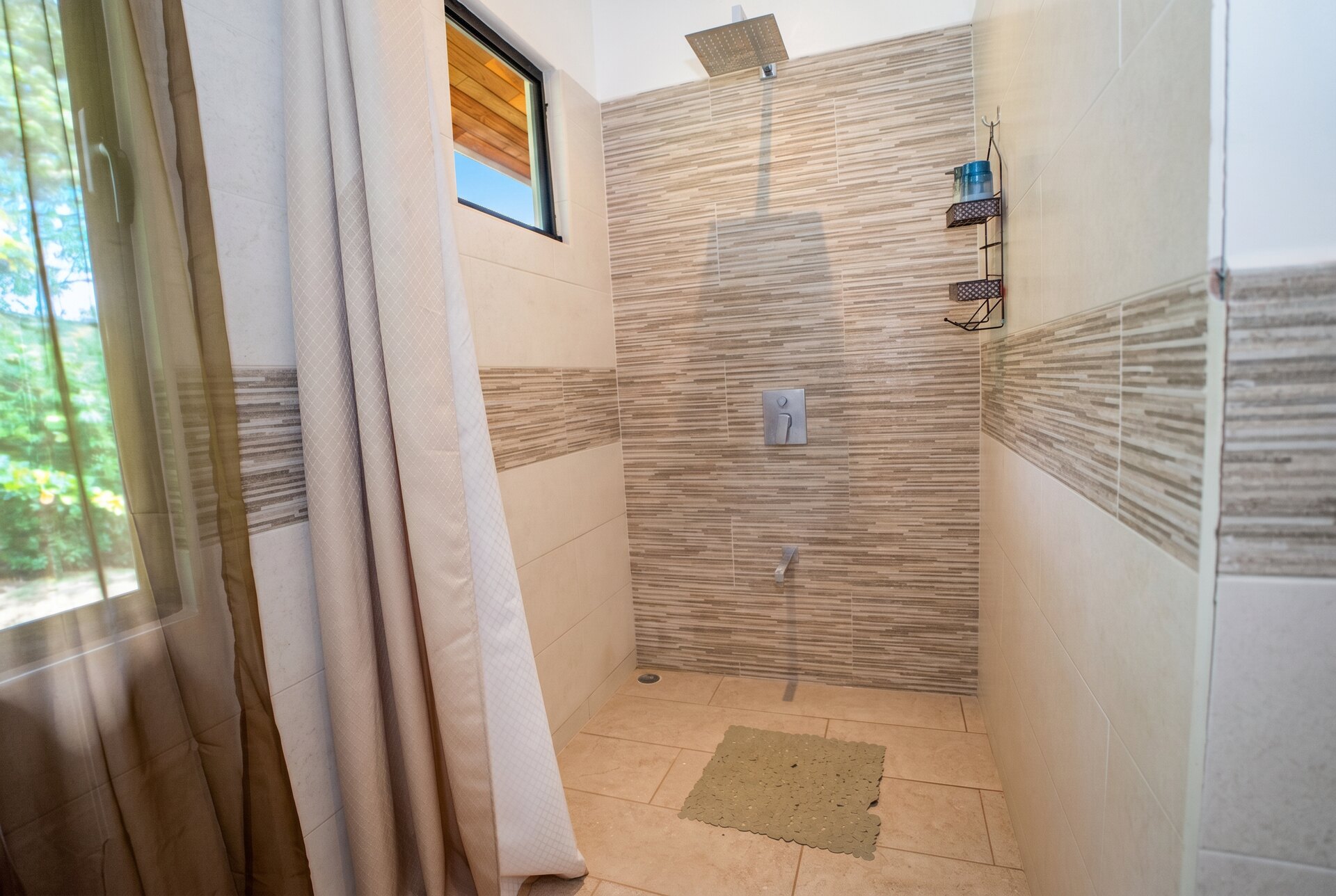 Rain-shower bathroom